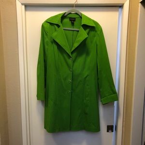 14/16 Lane Bryant Lime Green Rain Coat!